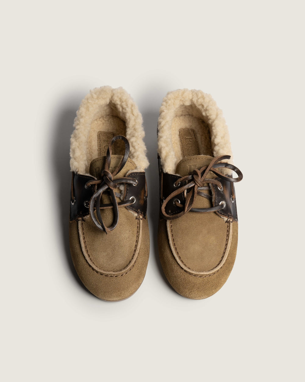 Boat Loafer Brushed Fur - Suede/ Leather | Coffee/ Caramelo