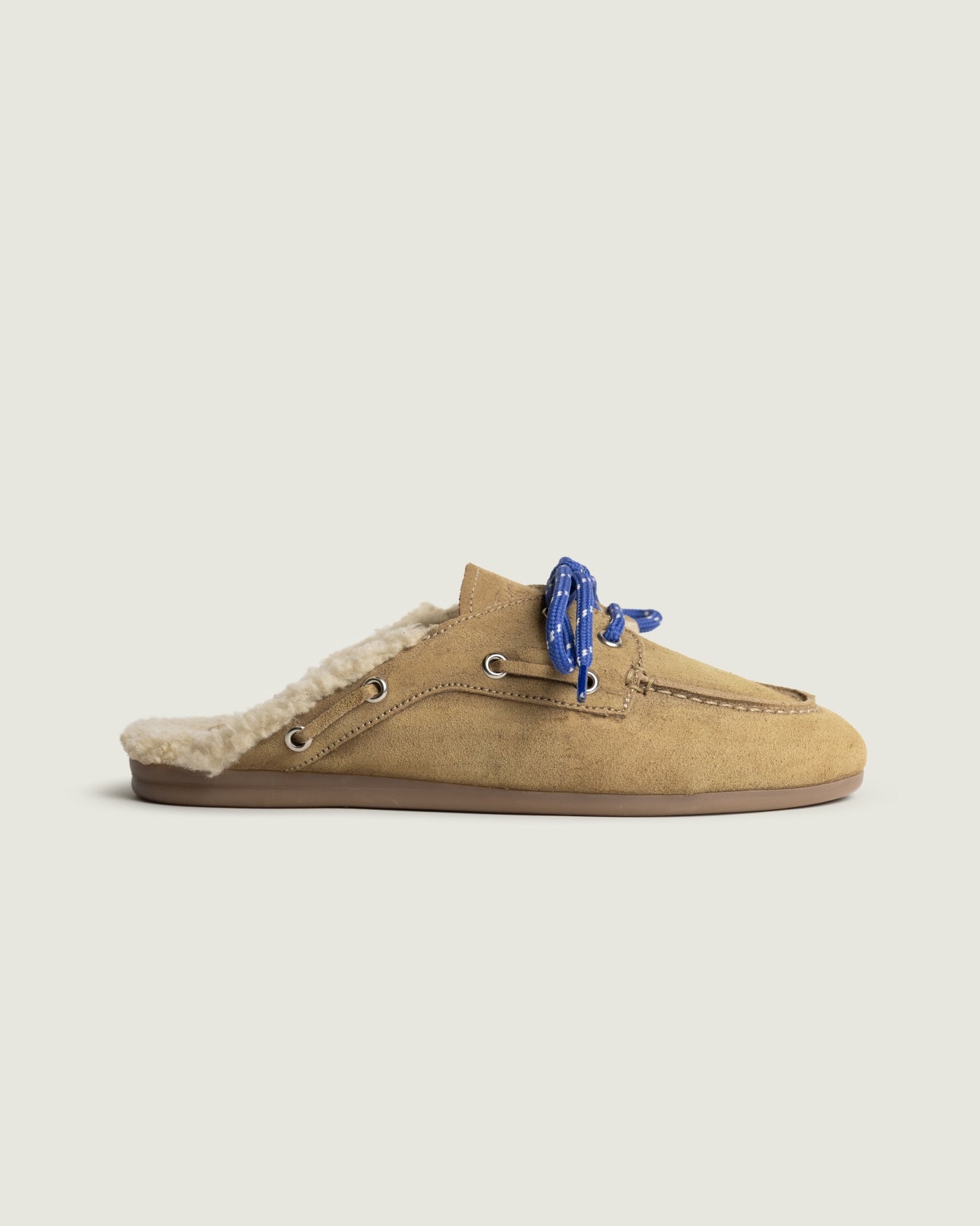 Boat Loafer Mule Fur - Suede | Desert tan