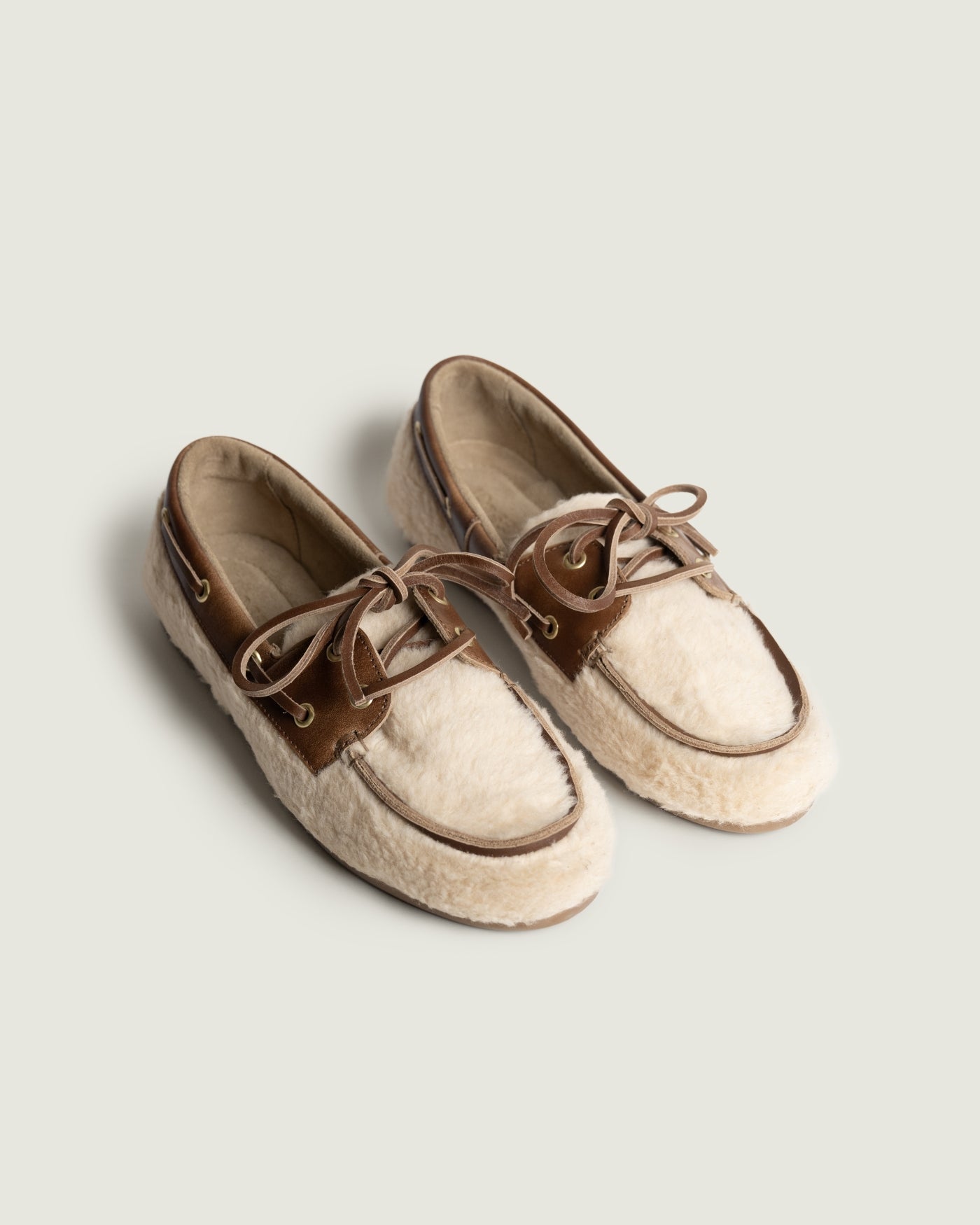 Boat Loafer Alpina | Light taupe/ brown