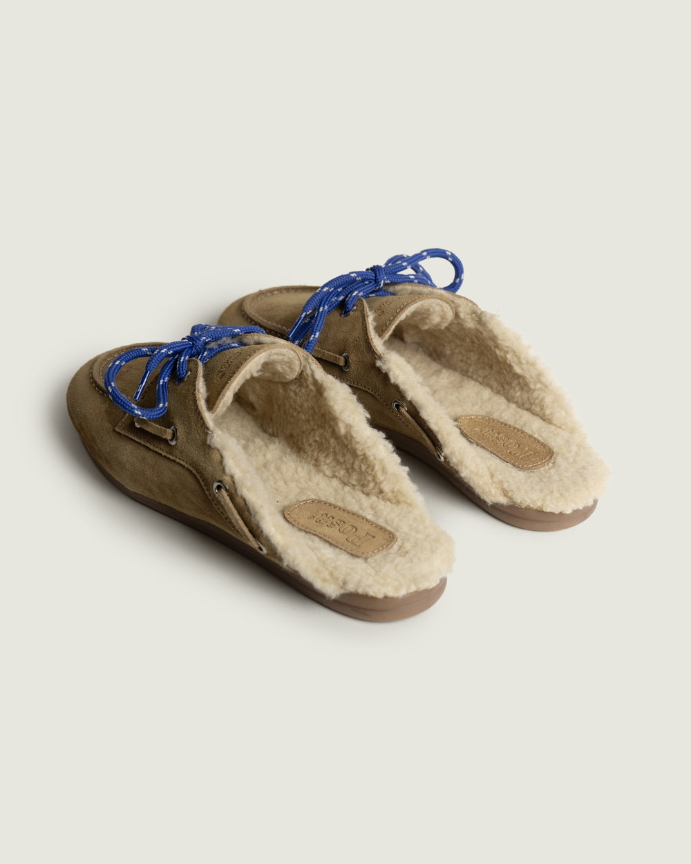 Boat Loafer Mule Fur Brushed - Suede | Desert tan
