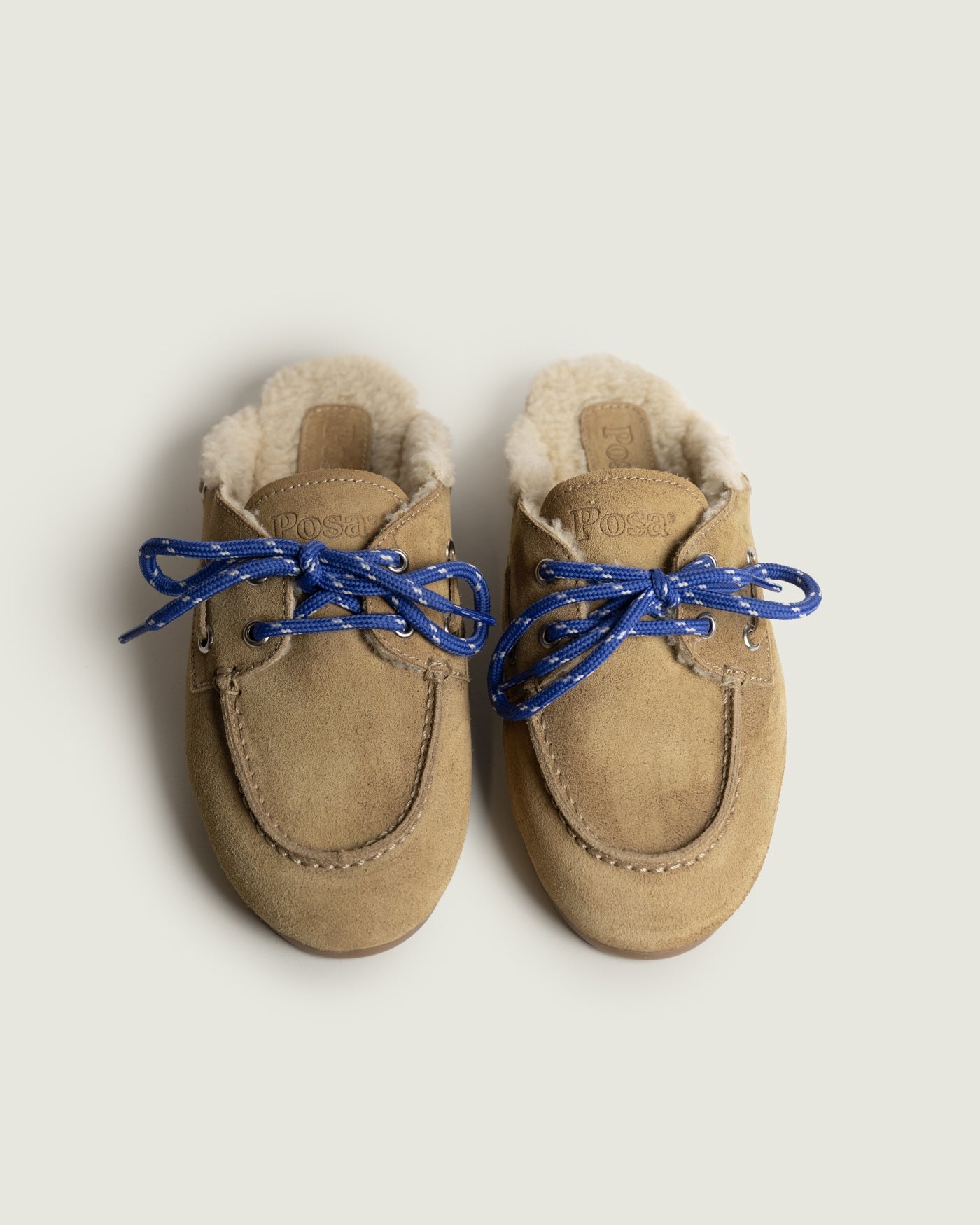 Boat Loafer Mule Fur Brushed - Suede | Desert tan
