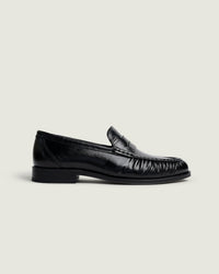 Penny Loafer Wrinkle - Leather | Black