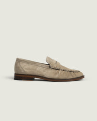 Penny Loafer Wrinkle - Suede | Light taupe