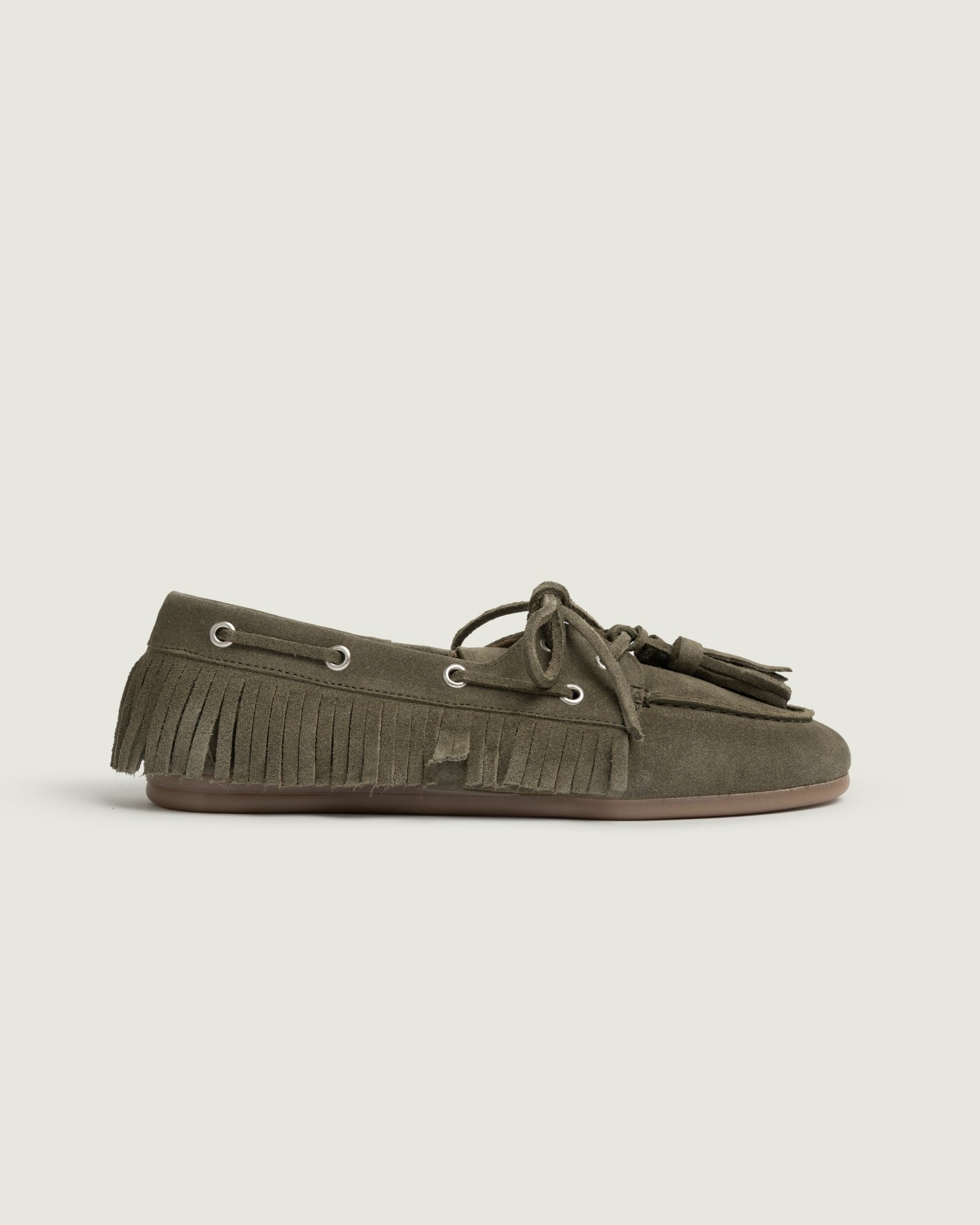 Boat Loafer Native Tassel - Suede | Khaki