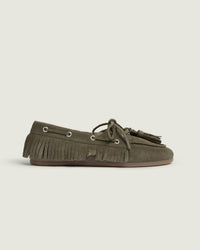 Boat Loafer Native Tassel - Suede | Khaki