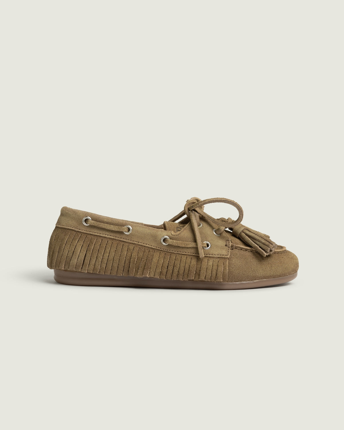 Boat Loafer Native Tassel - Suede | Caramello Beige