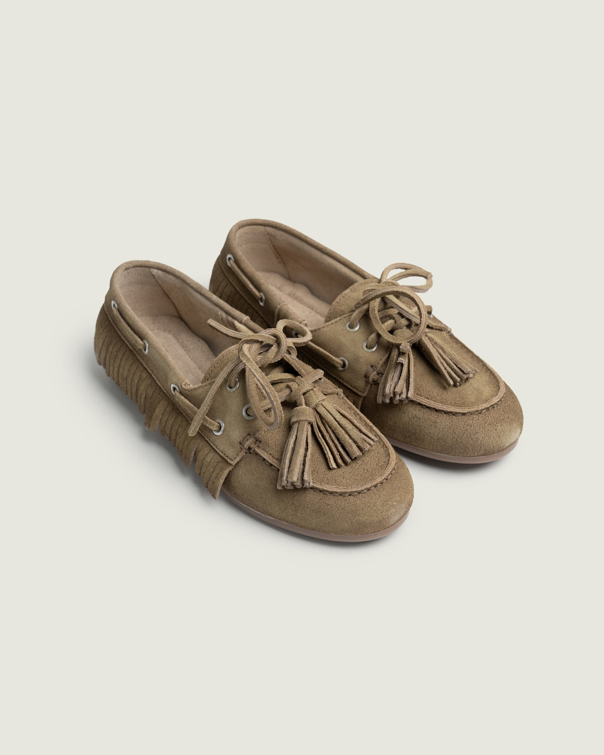 Boat Loafer Native Tassel - Suede | Caramello Beige