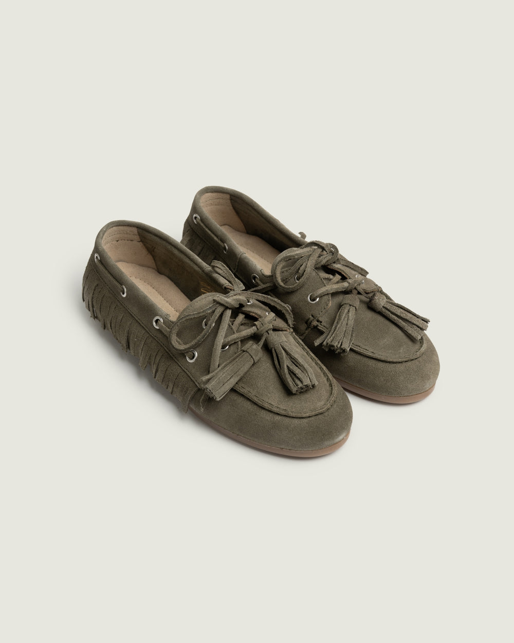 Boat Loafer Native Tassel - Suede | Khaki