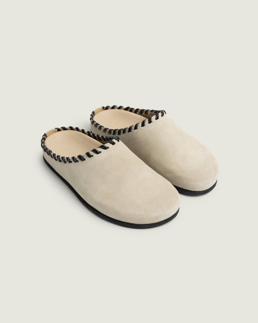 Mule - Saddle Stitch | Light taupe