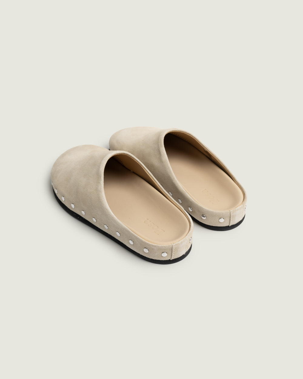 Mule - Studded | Light taupe