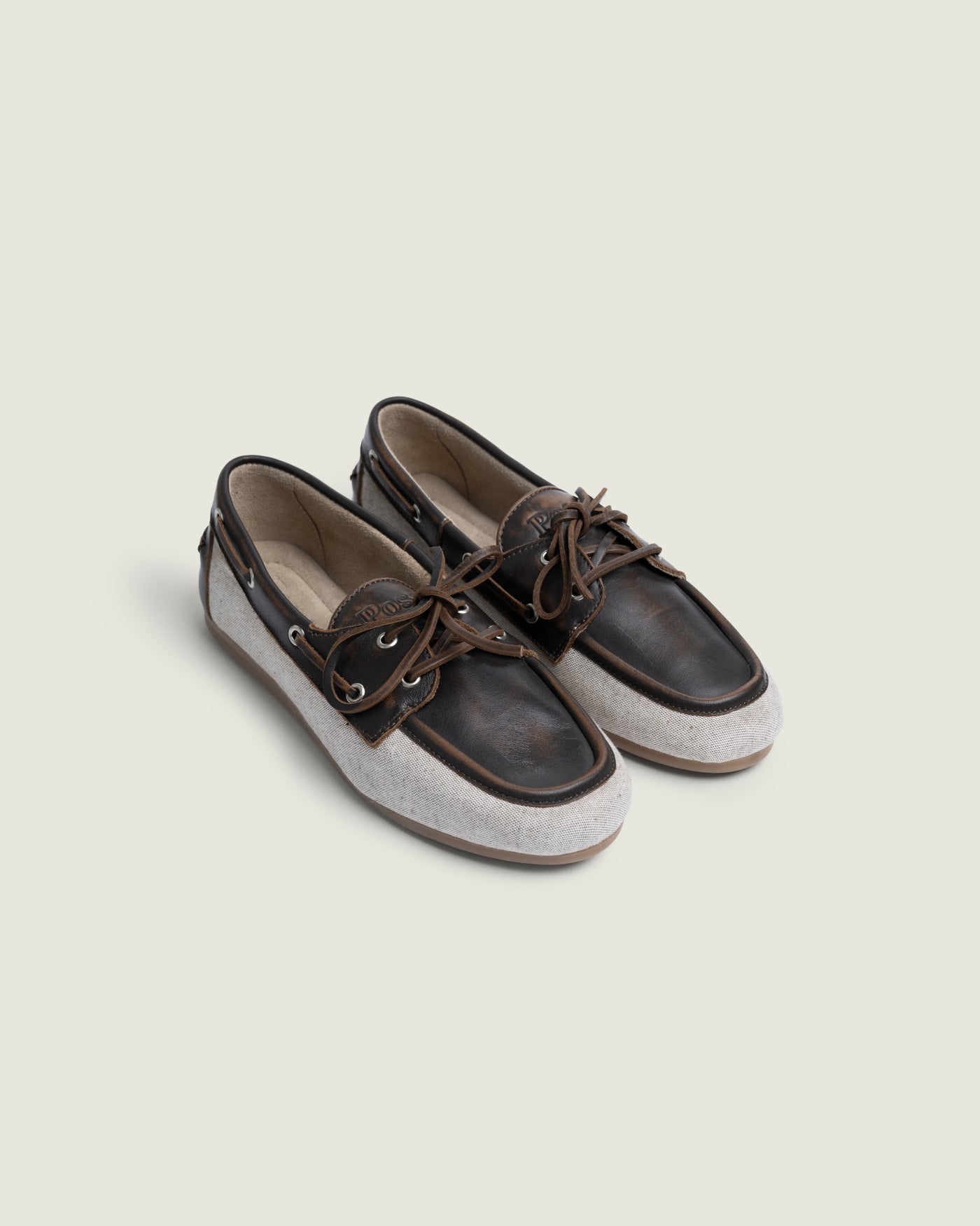 Boat Loafer Brushed - Linen | Coffee/ cappuccino