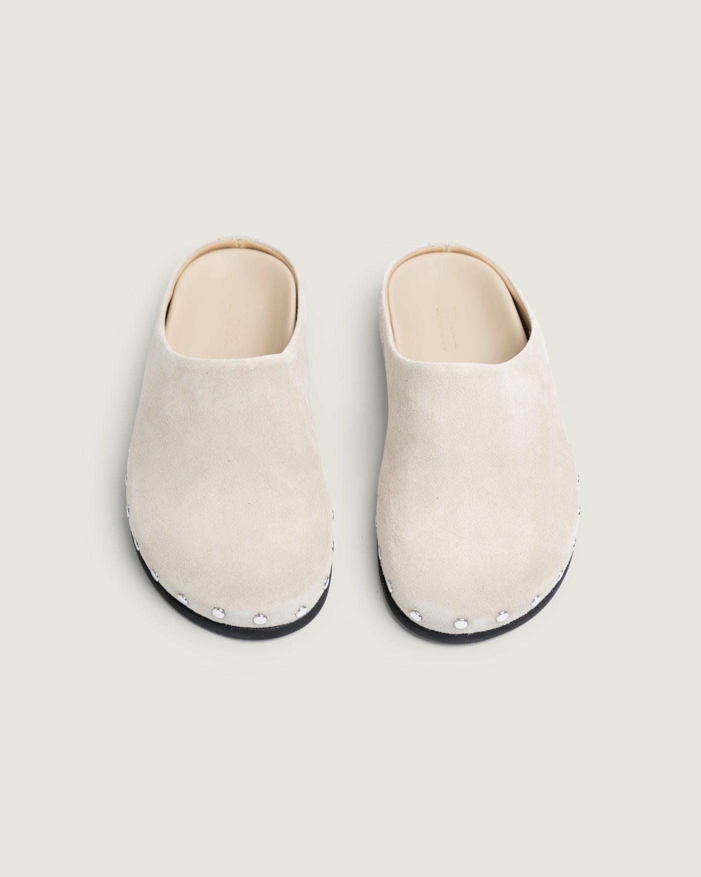 Mule - Studded | Light taupe