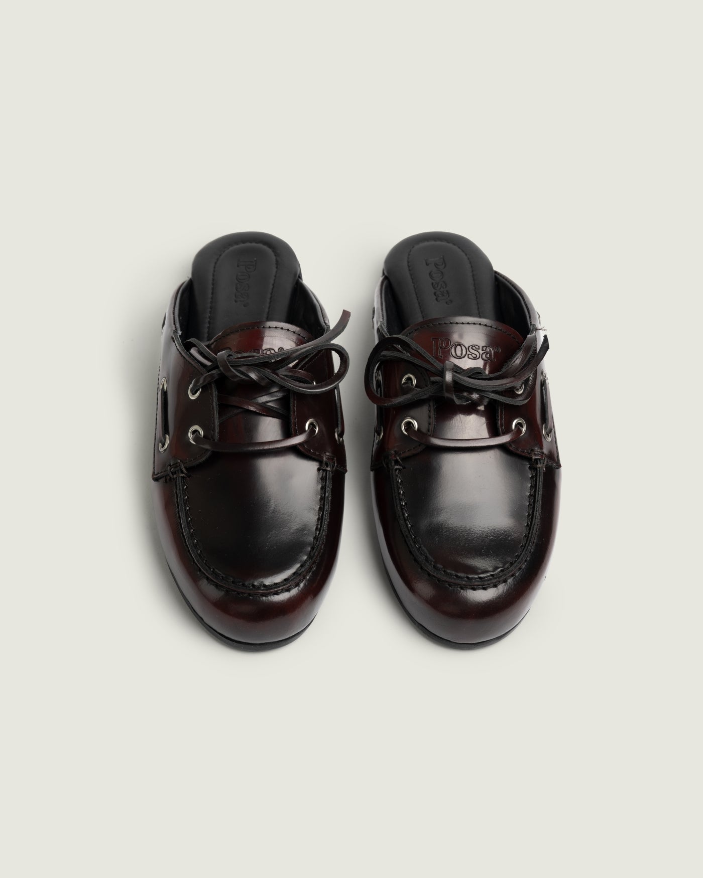 Boat Loafer Mule - Leather | Burgundy