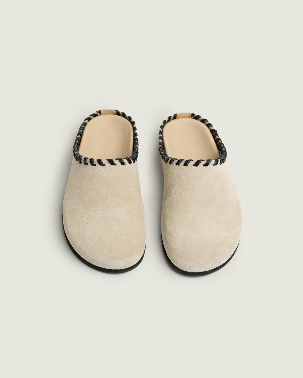 Mule - Saddle Stitch | Light taupe