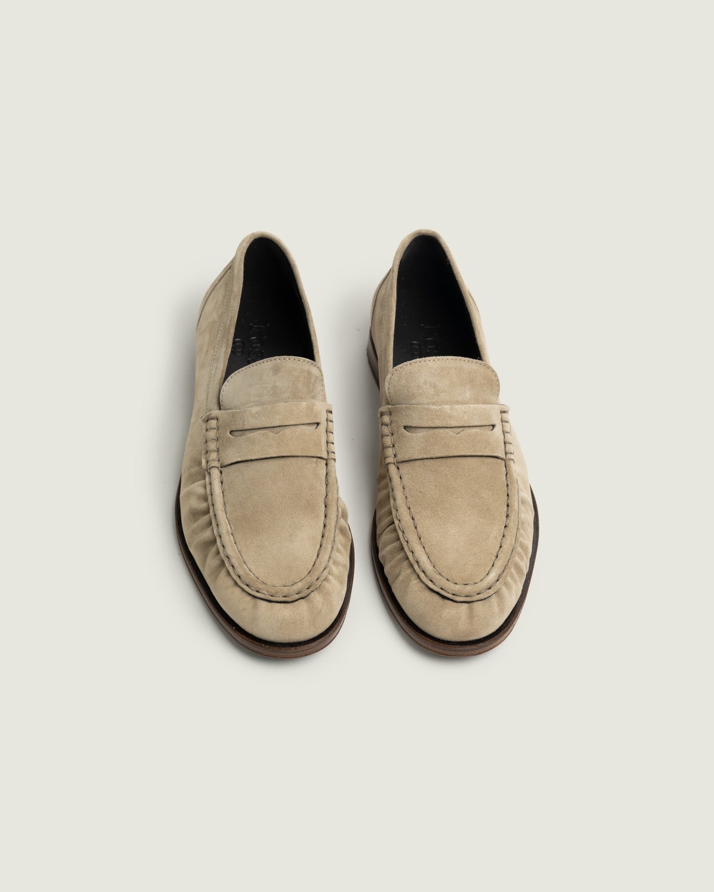 Penny Loafer Wrinkle - Suede | Light taupe