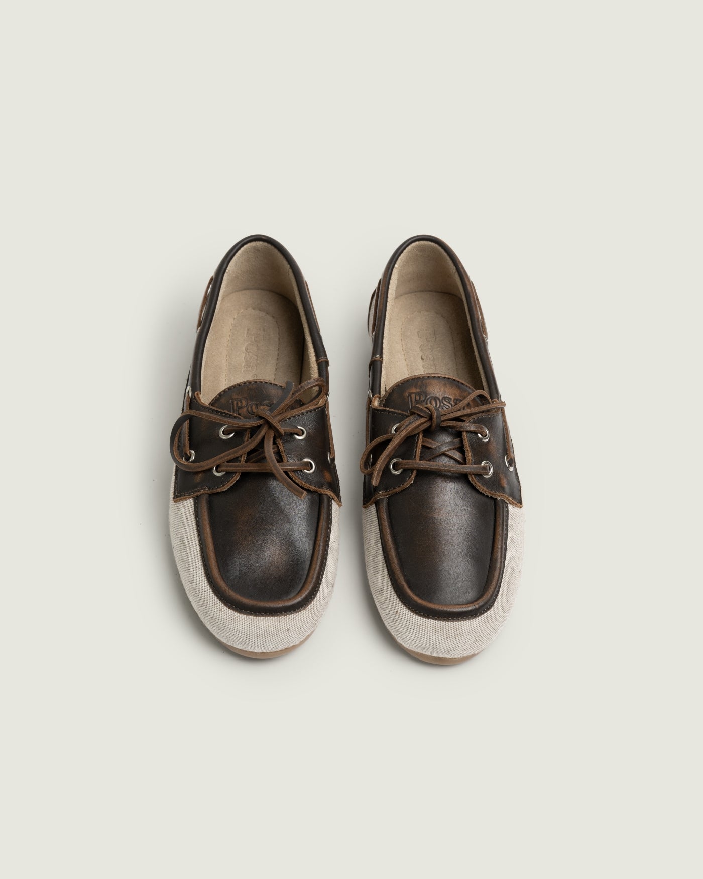 Boat Loafer Brushed - Linen | Coffee/ cappuccino