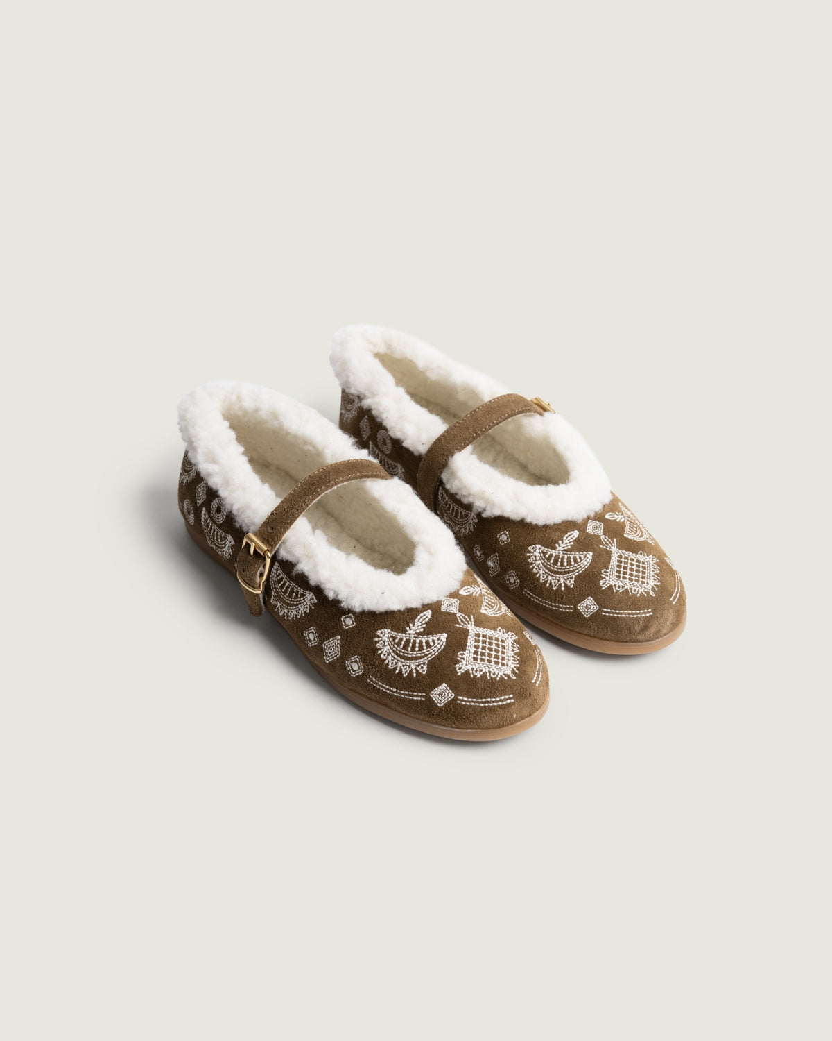 St. Moritz Ballet Flats Bohemian - Suede | Tabacco
