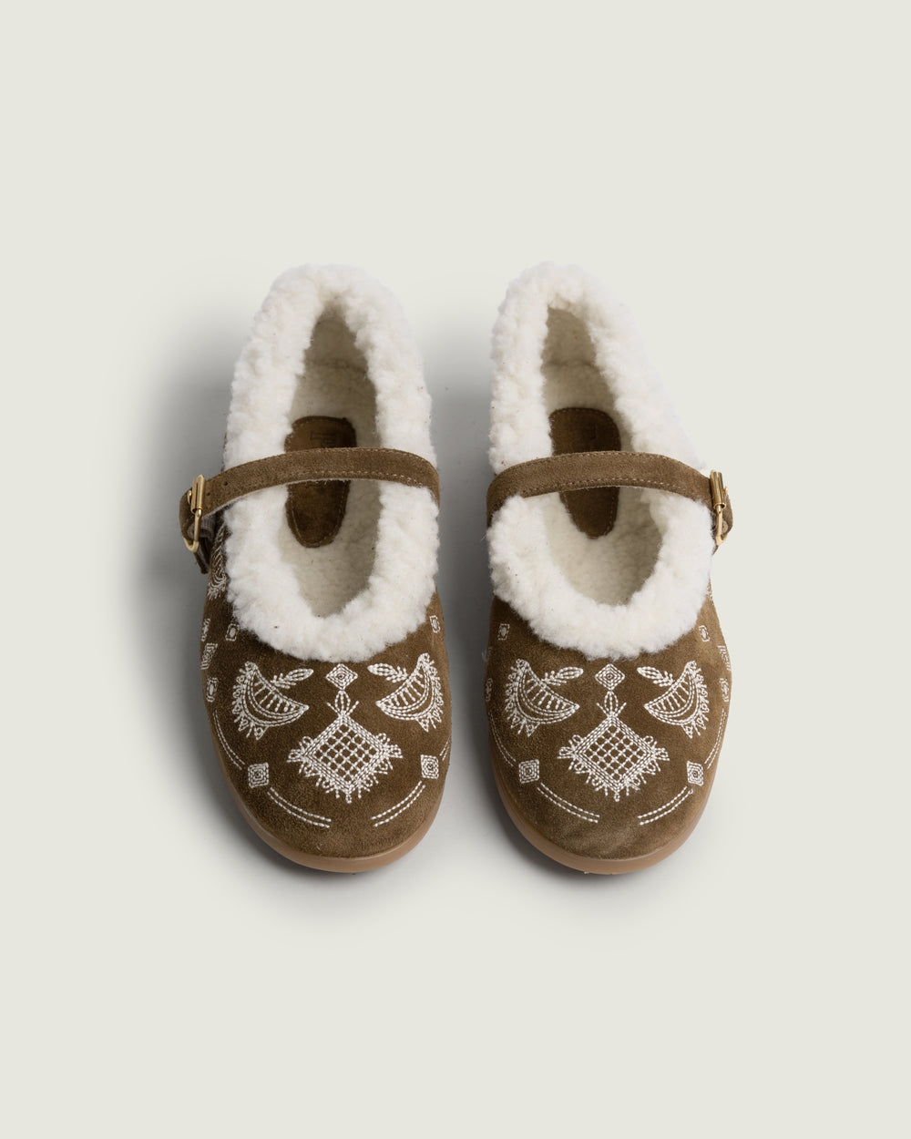 St. Moritz Ballet Flats Bohemian - Suede | Tabacco