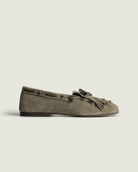 Fringe Moccasin | Khaki