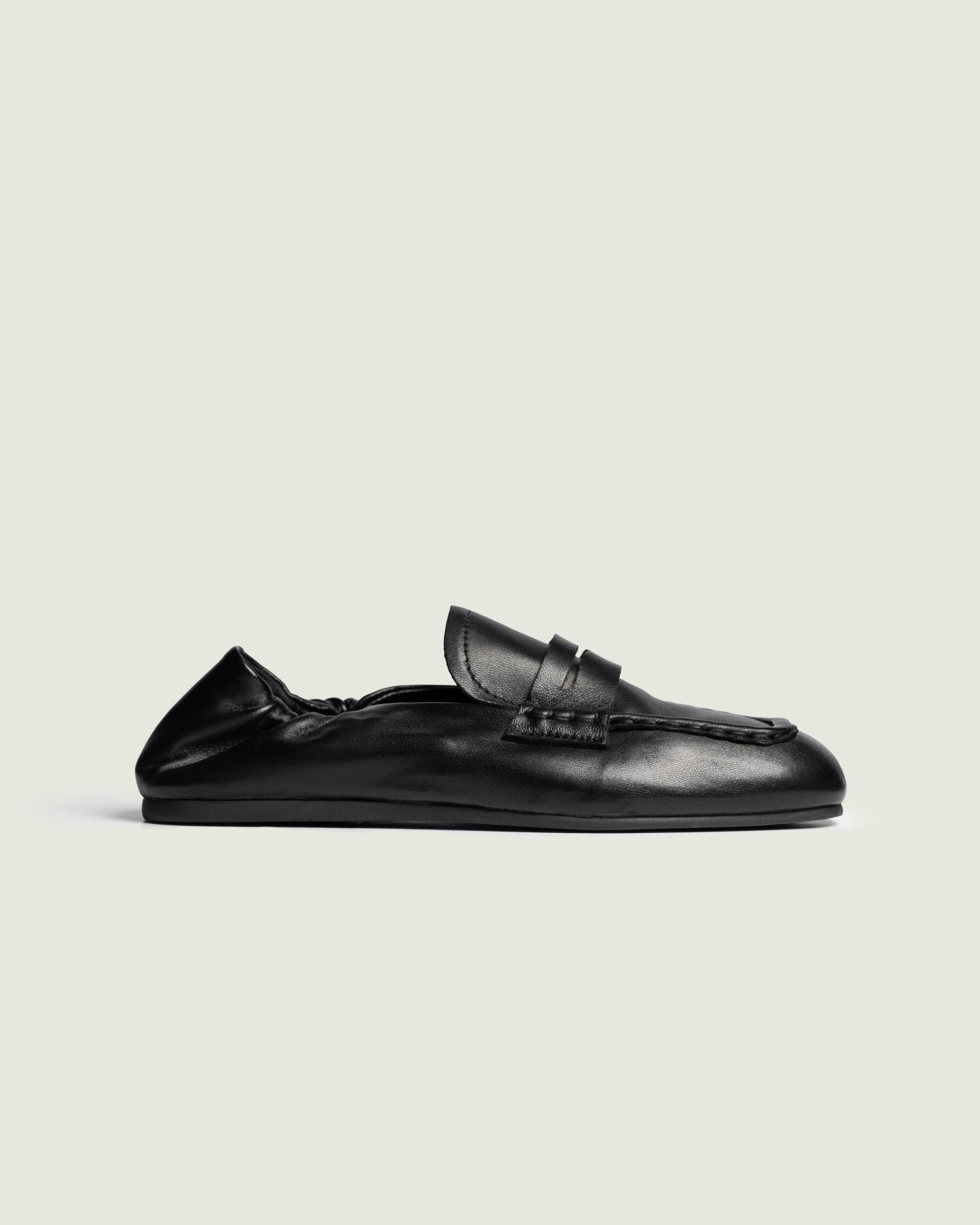 Penny Loafer Square - Leather | Black