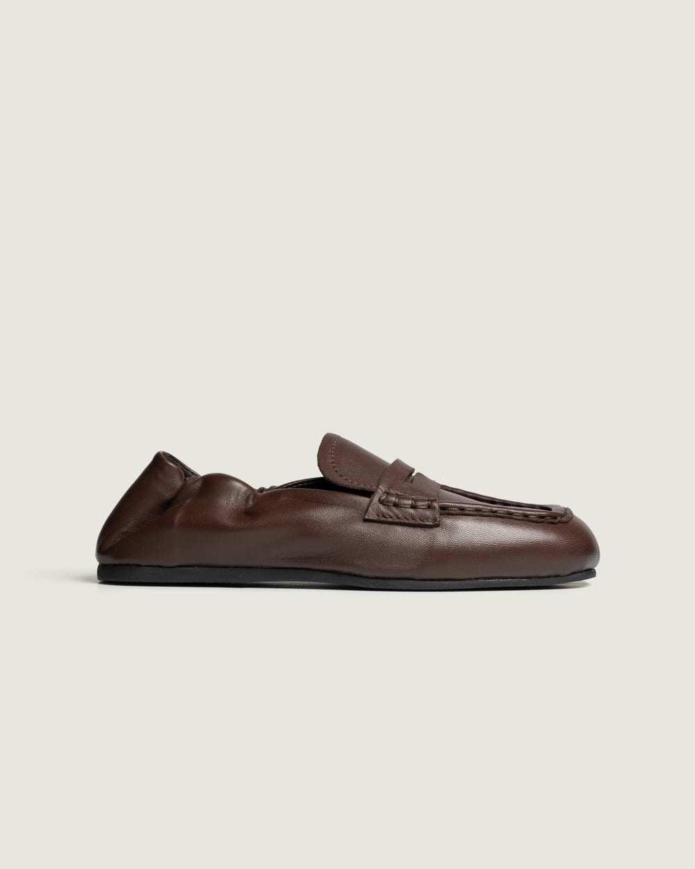 Penny Loafer Square - Leather | Brown
