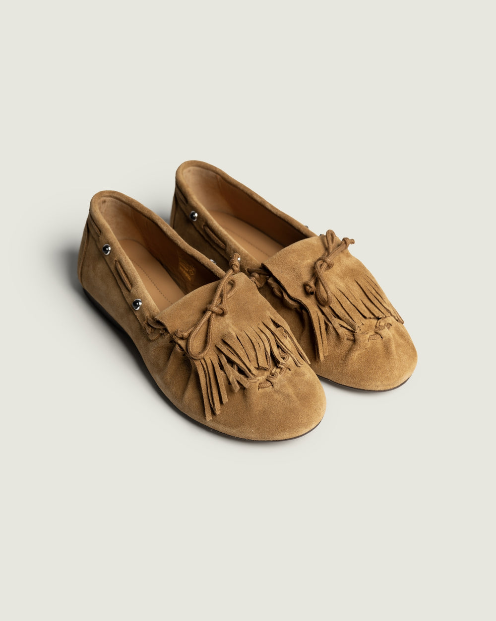 Fringe Moccasin | Cognac