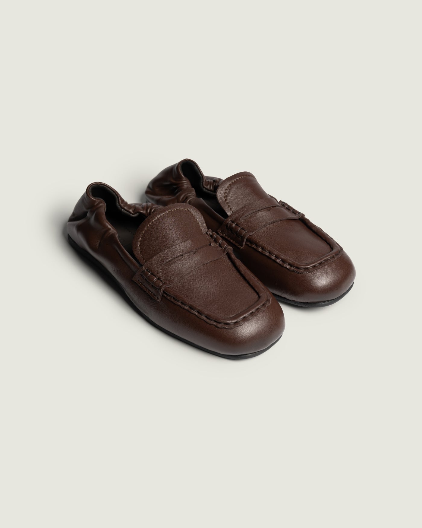 Penny Loafer Square - Leather | Brown