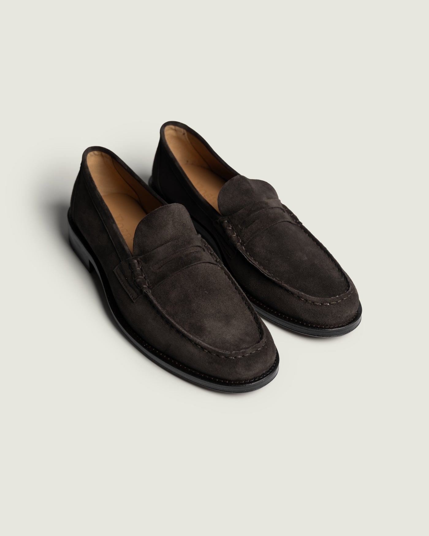 College Penny Loafer - Suede | Dark brown