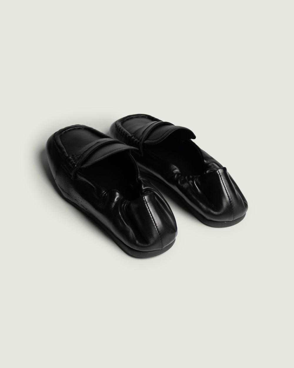 Penny Loafer Square - Leather | Black