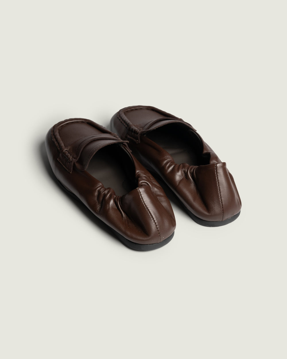 Penny Loafer Square - Leather | Brown