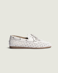 Boat Loafer Perforated - Leather | Off white