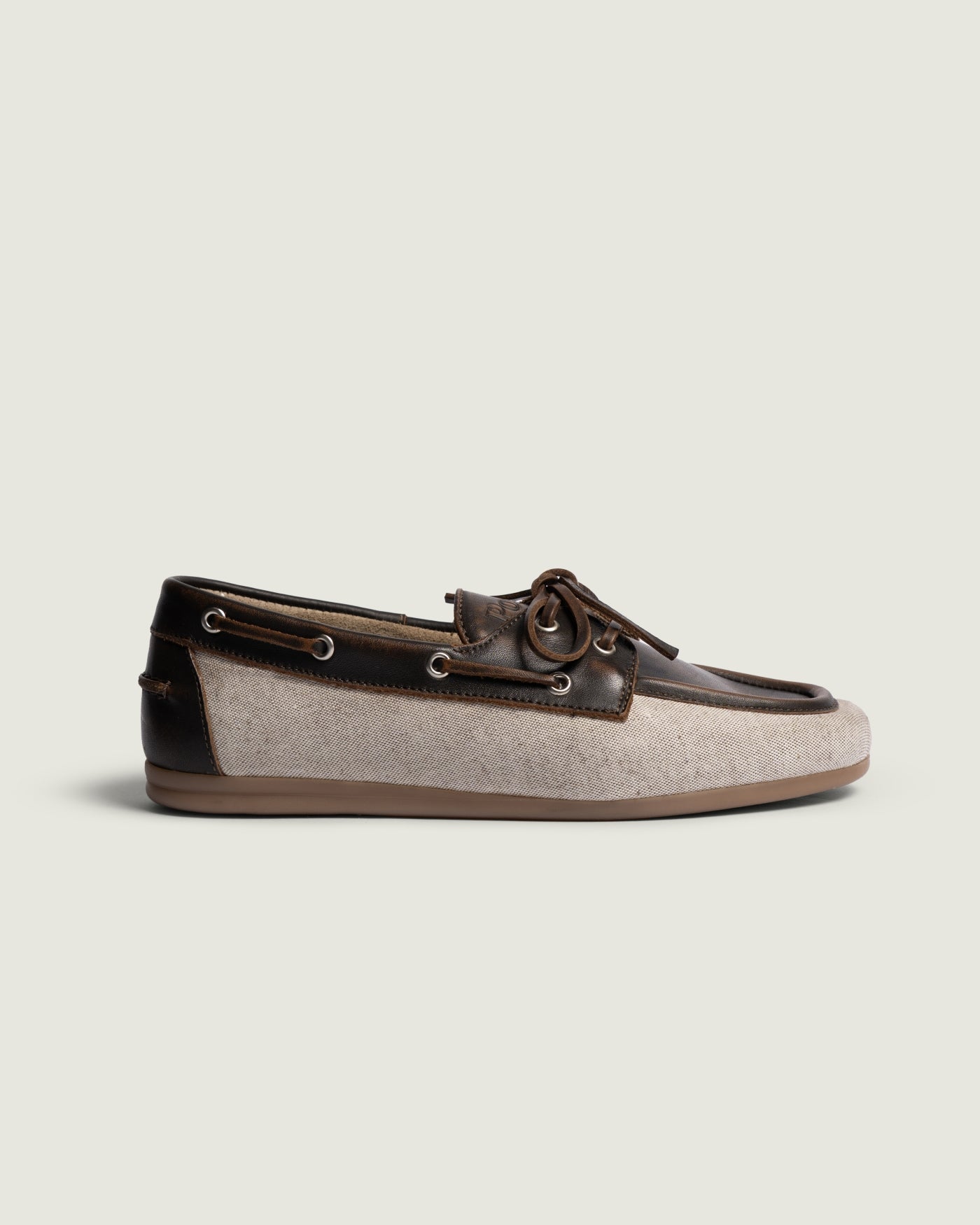 Boat Loafer Brushed - Linen | Coffee/ cappuccino