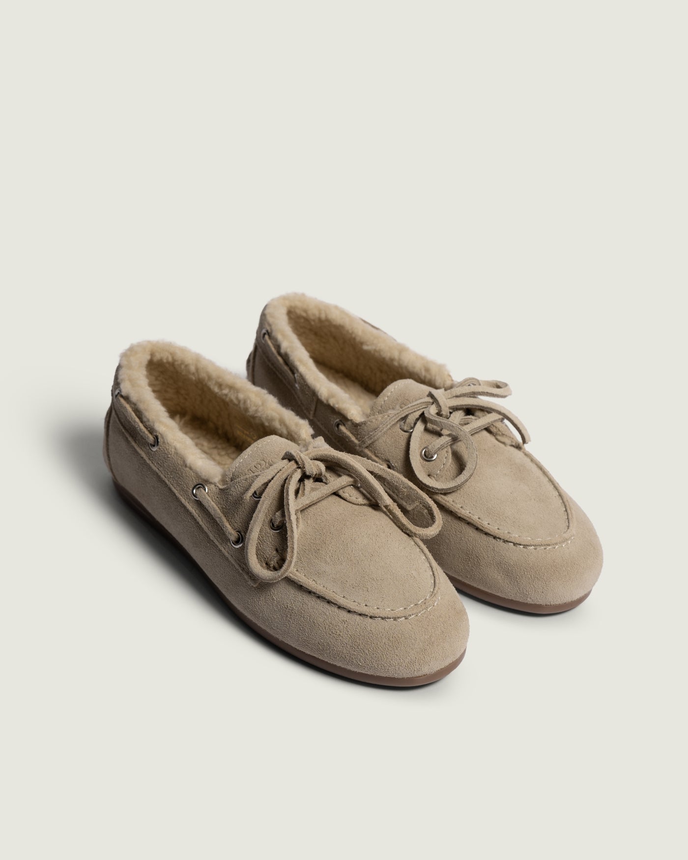 Boat Loafer Brushed - Fur | Light taupe