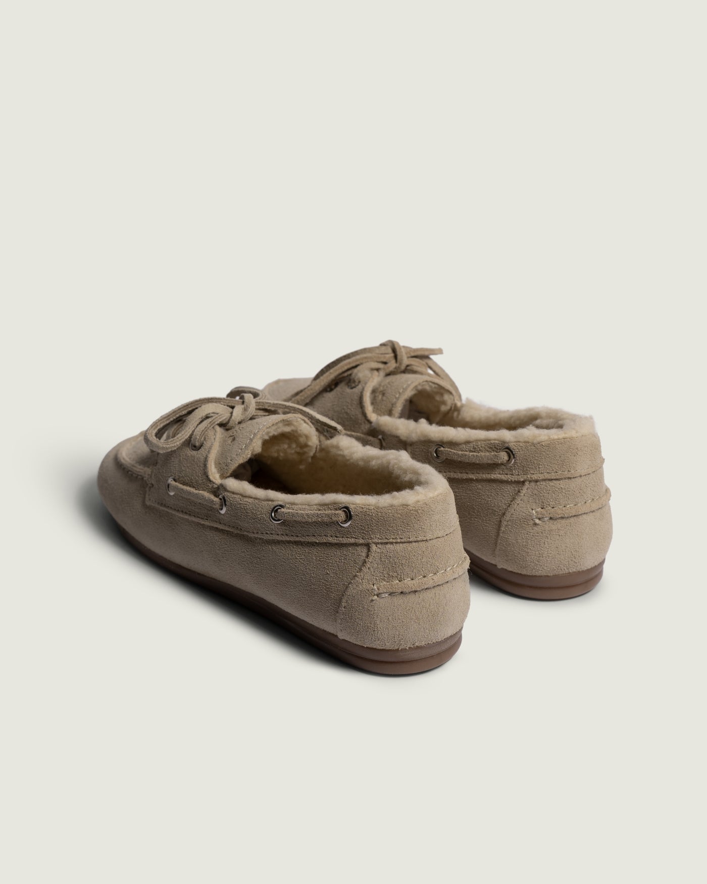 Boat Loafer Brushed - Fur | Light taupe
