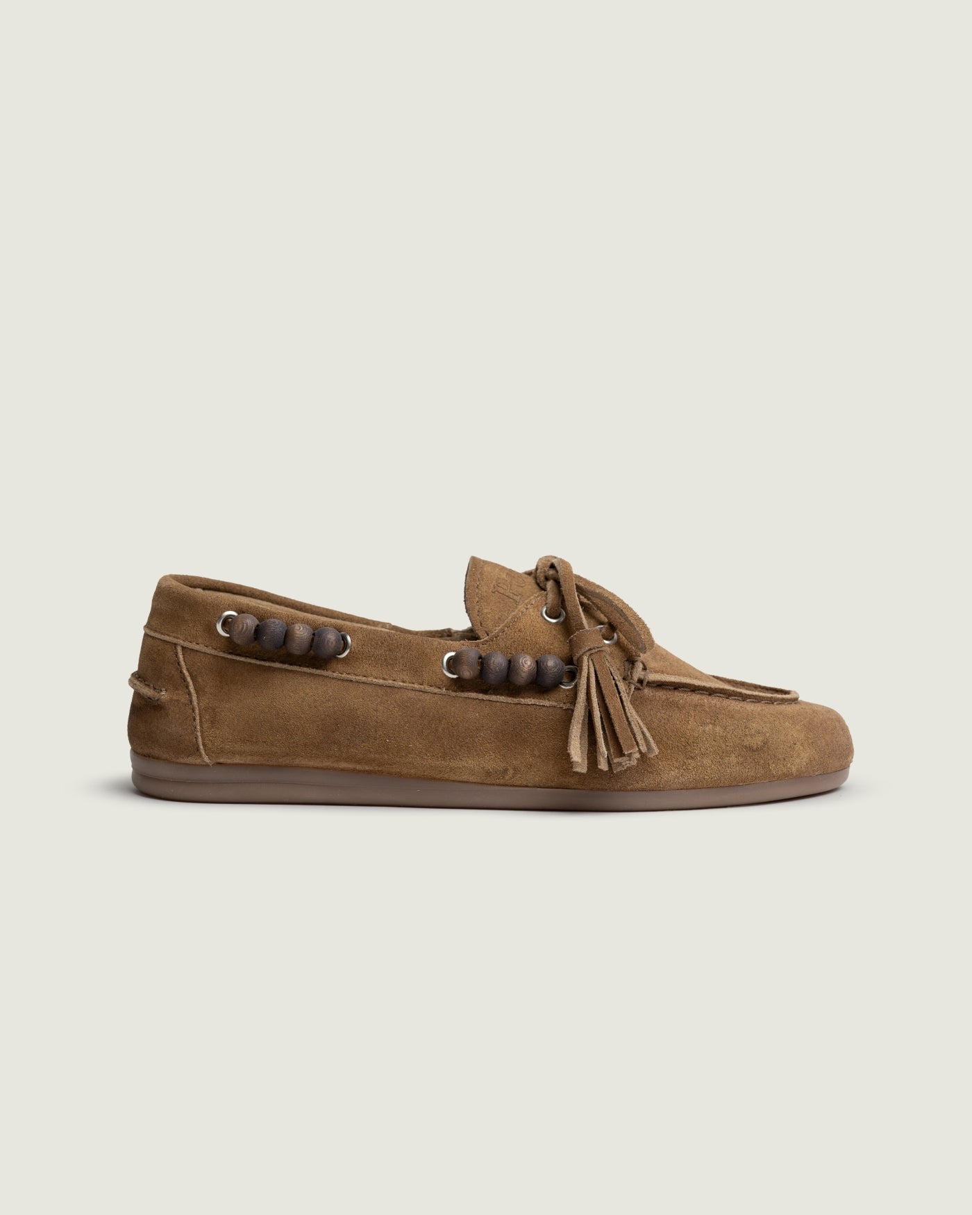Boat Loafer Brushed Beads | Camel
