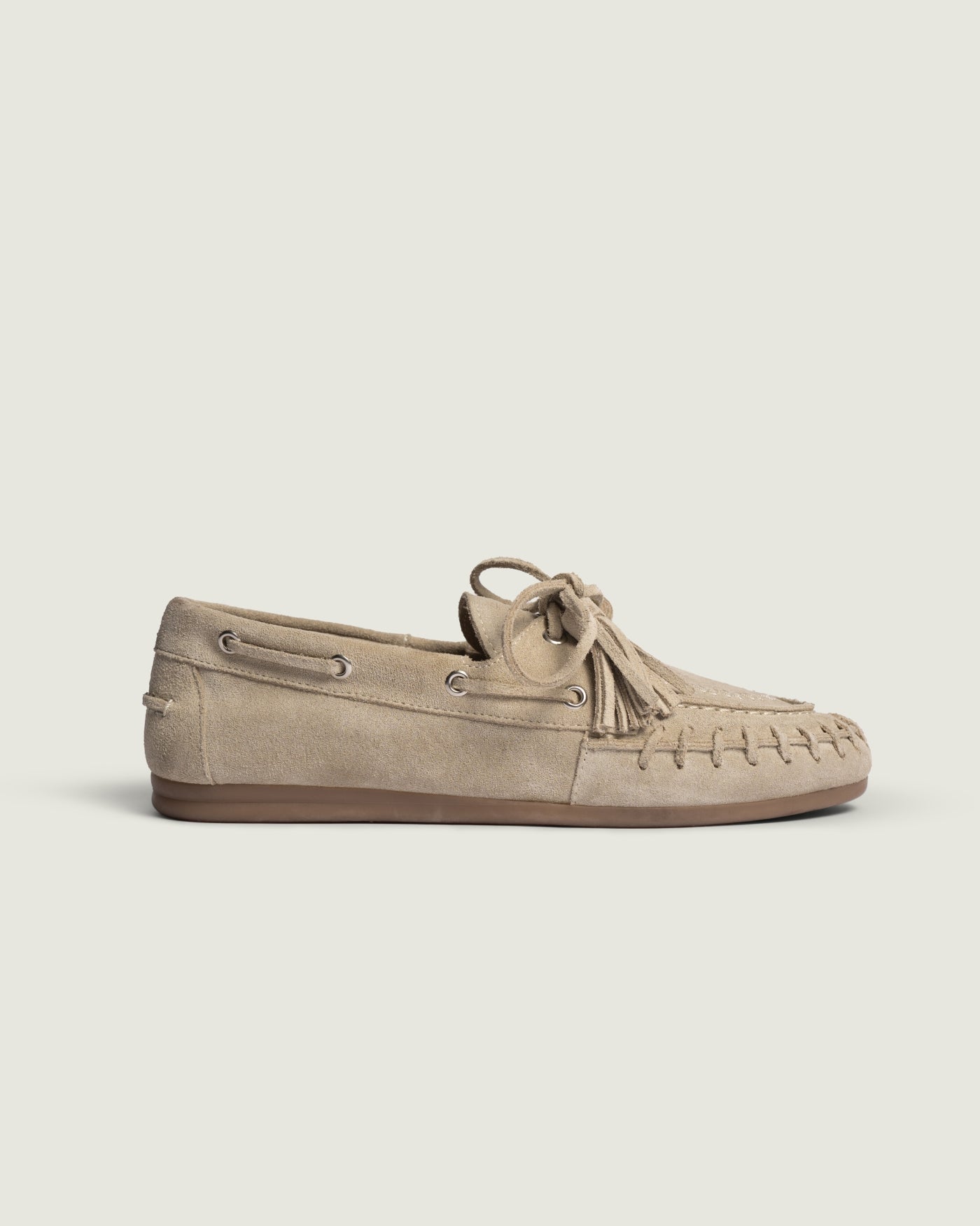 Boat Loafer Fringe | Light taupe