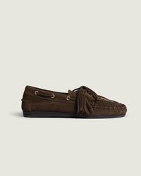 Boat Loafer Fringe | Dark brown