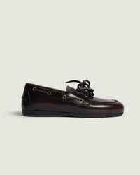 Boat Loafer Brushed - Box leather | Burgundy