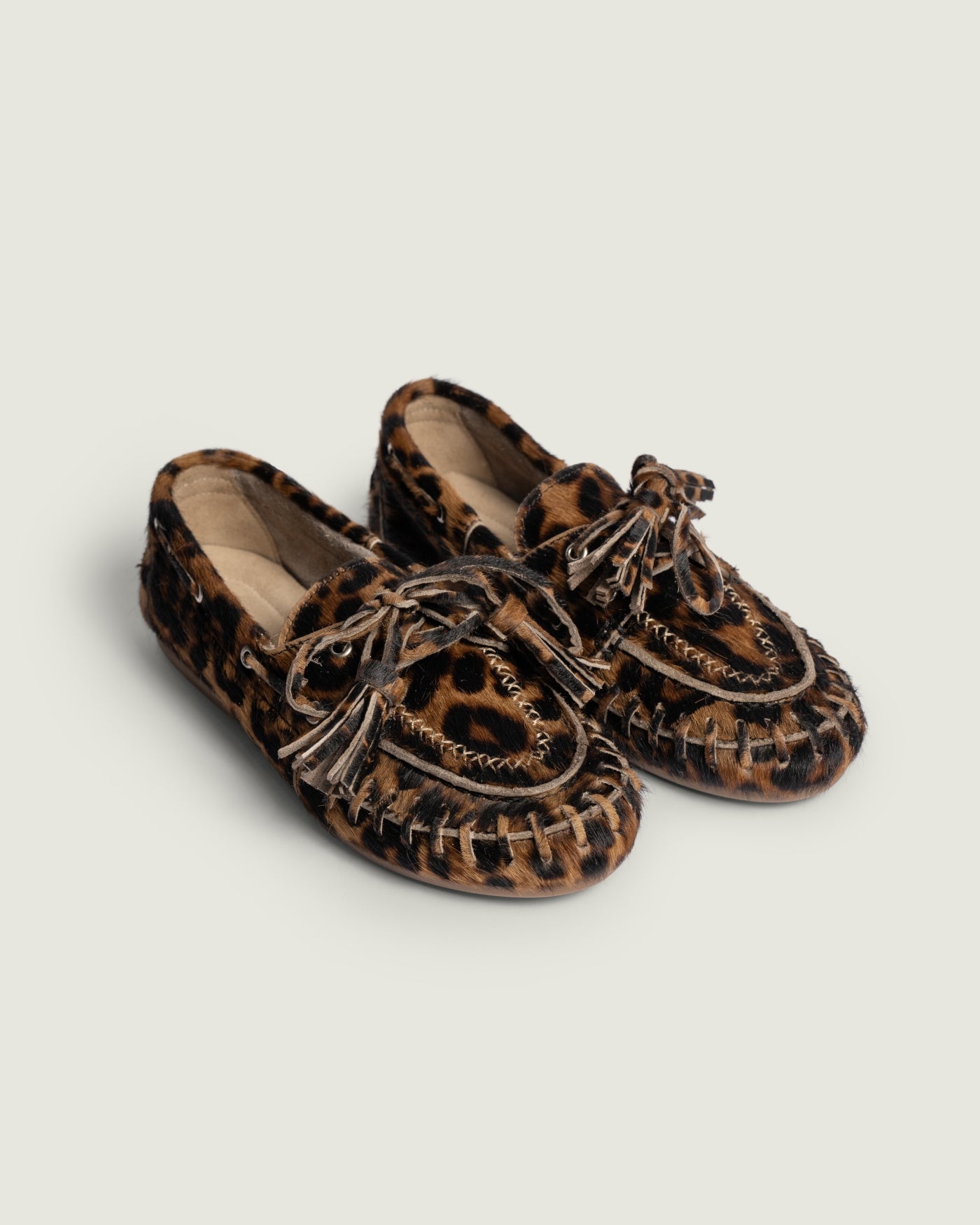 Boat Loafer Fringe | Leopard