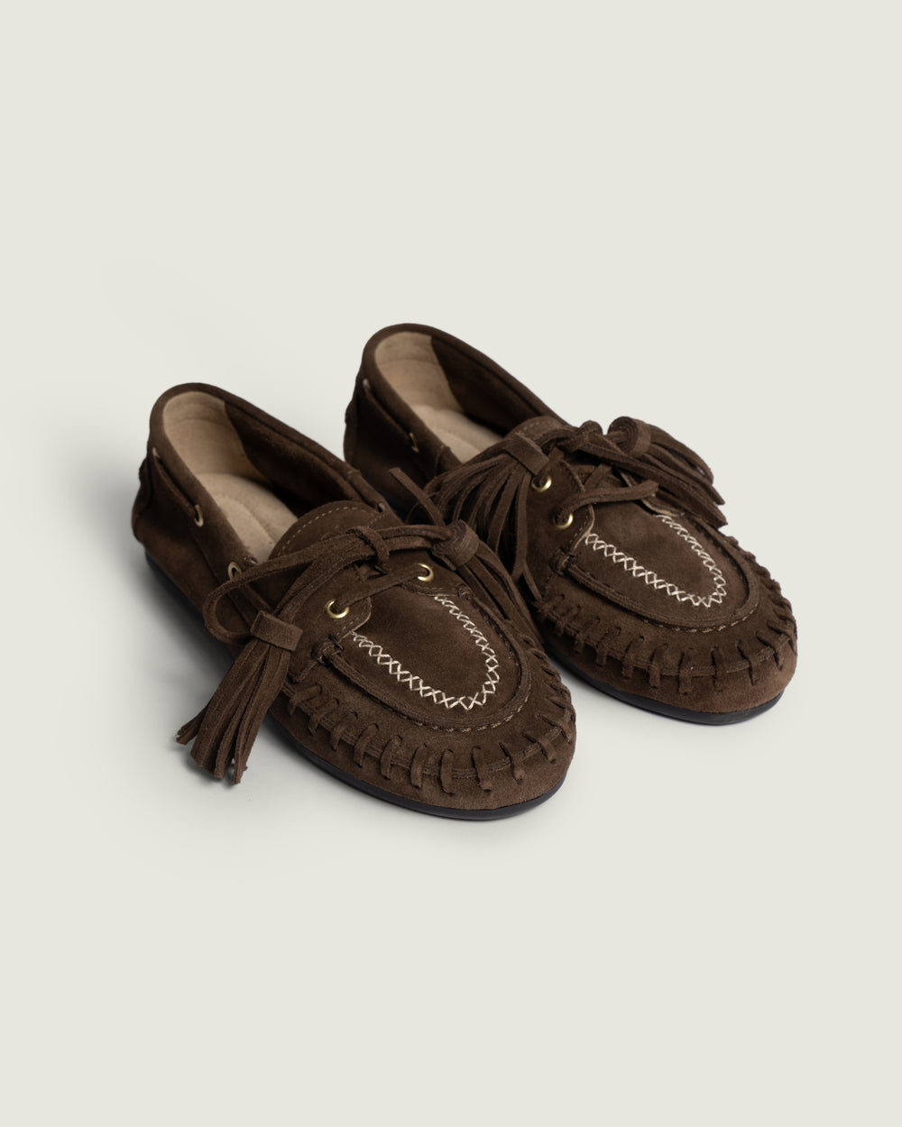Boat Loafer Fringe | Dark brown
