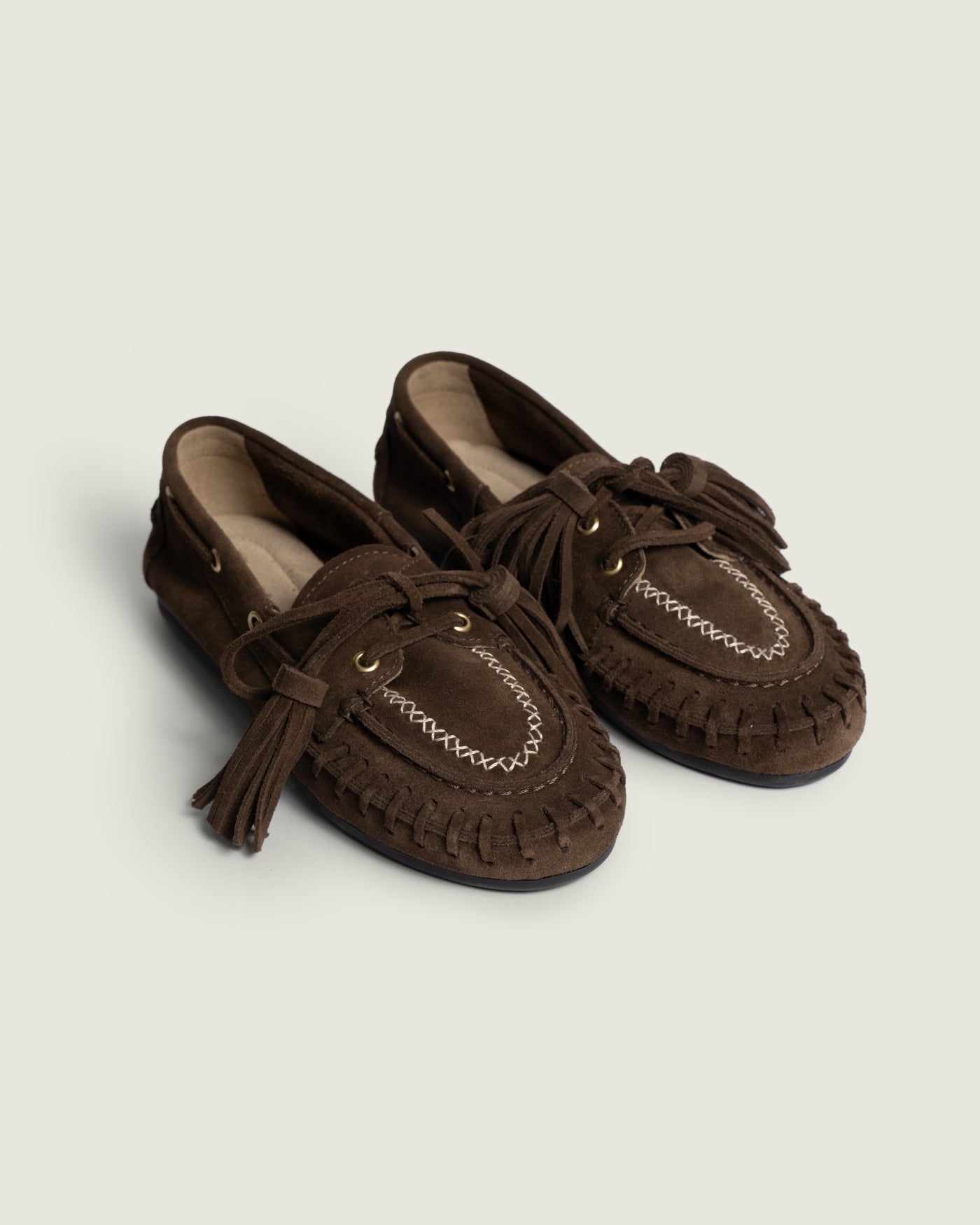 Boat Loafer Fringe | Dark brown