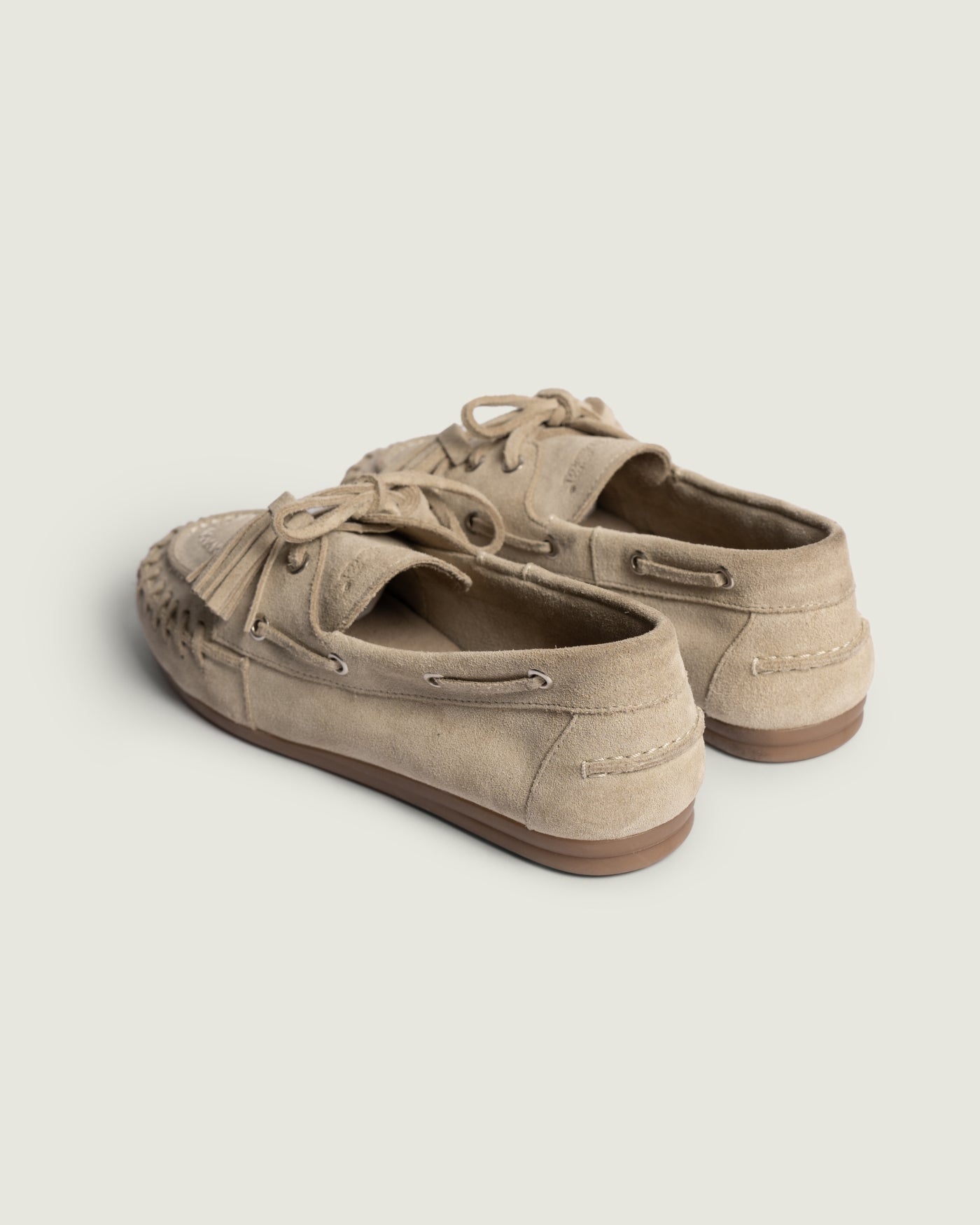 Boat Loafer Fringe | Light taupe