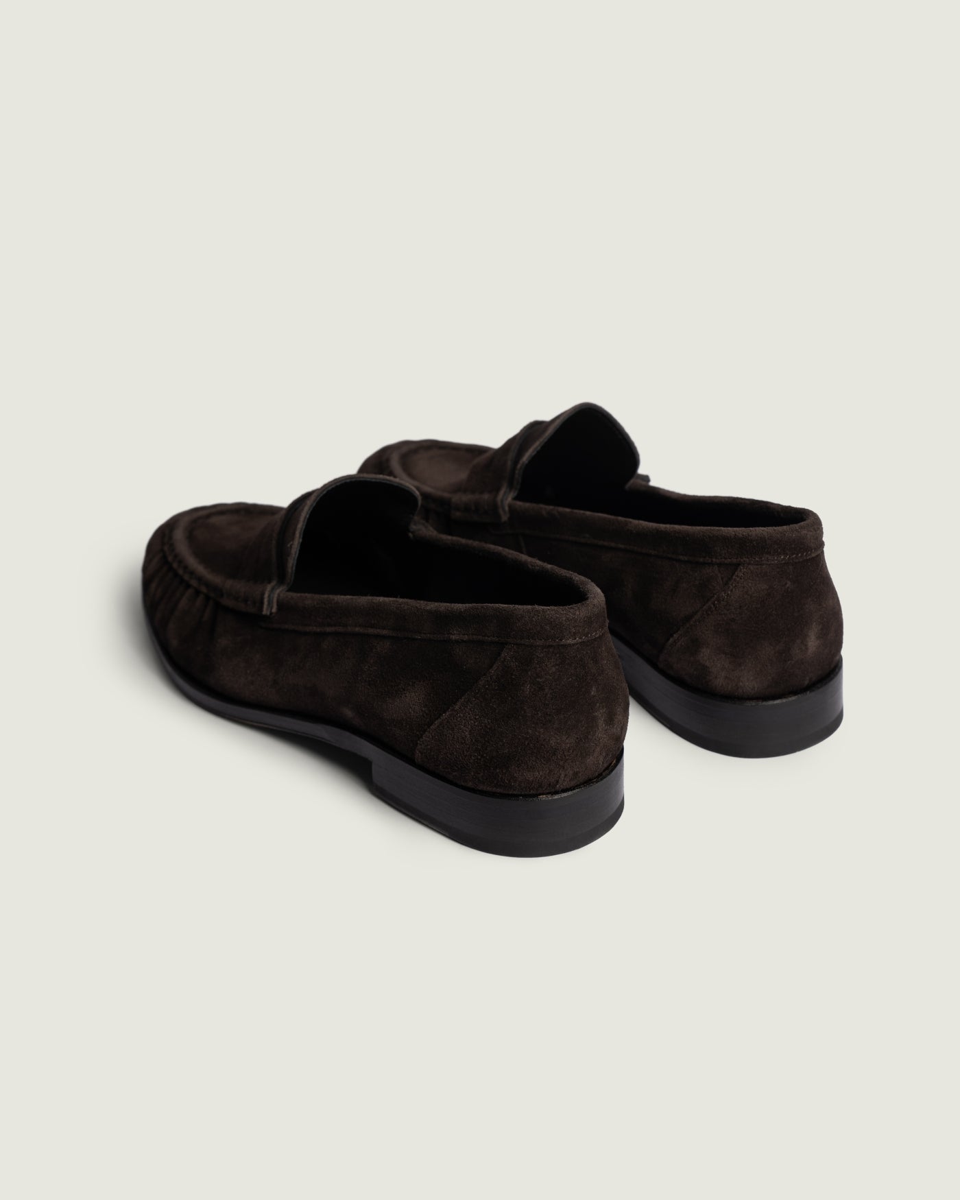 Penny Loafer Wrinkle - Suede | Dark brown