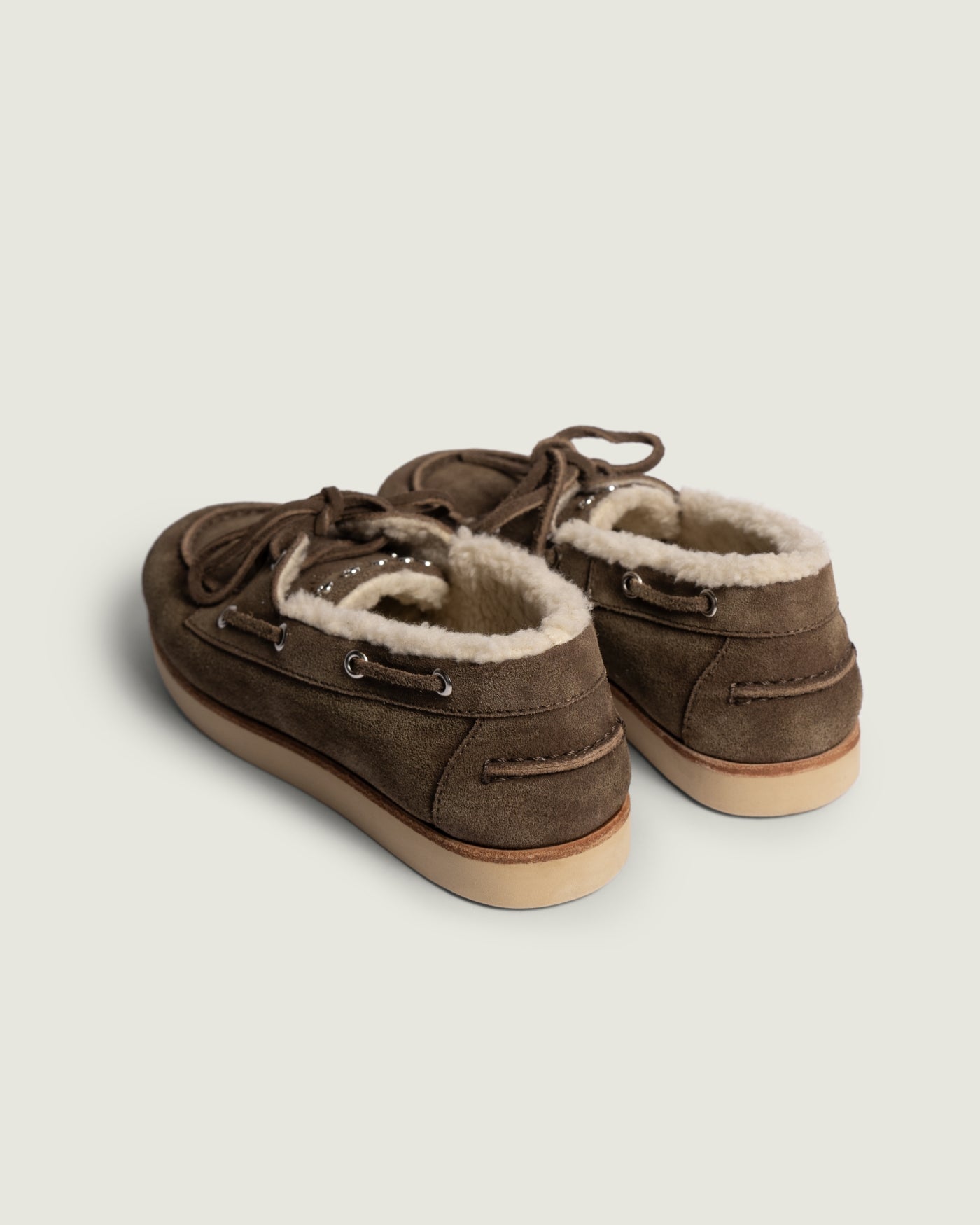 Deck Loafer Shearling | Dark brown