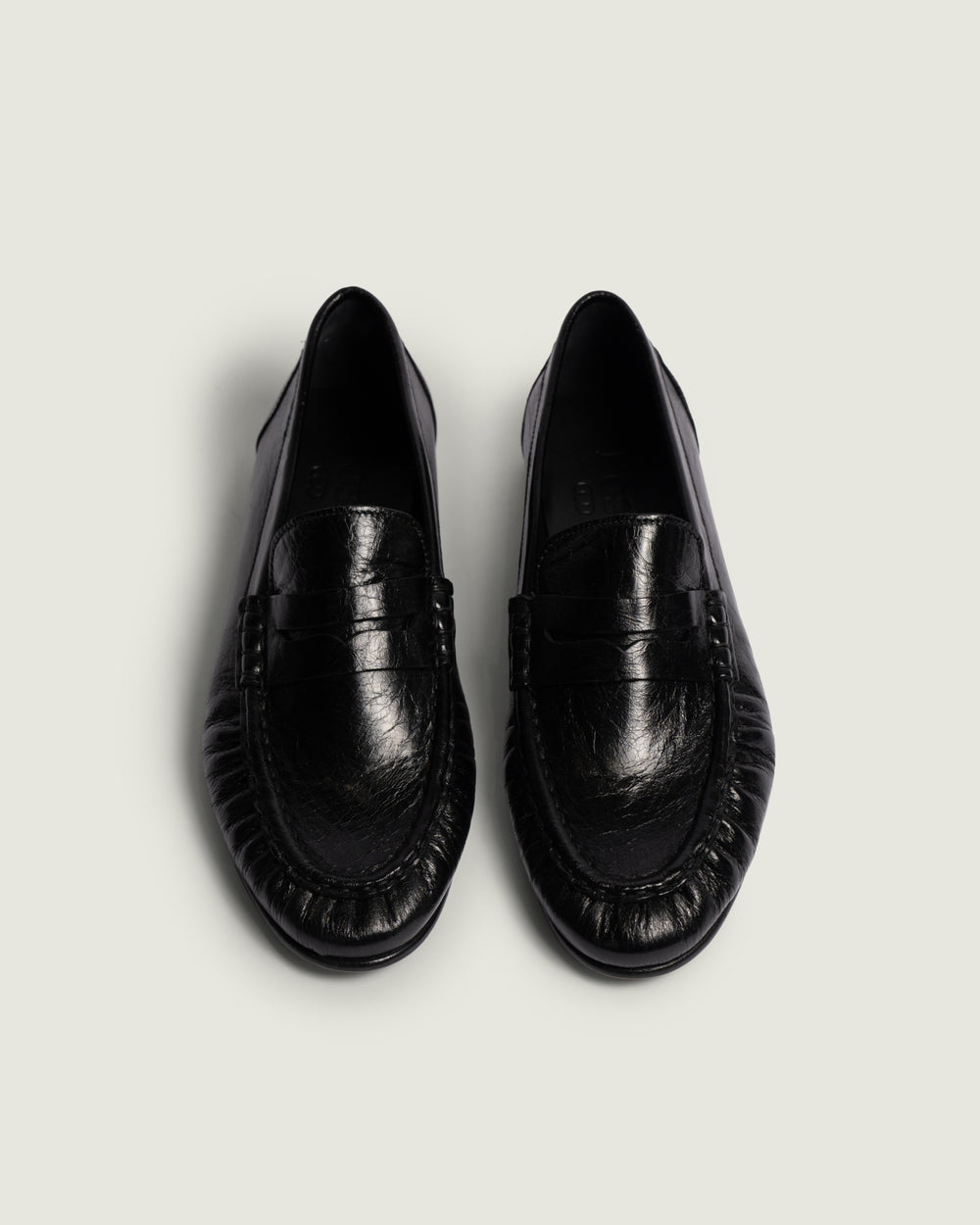 Penny Loafer Wrinkle - Leather shiney | Black