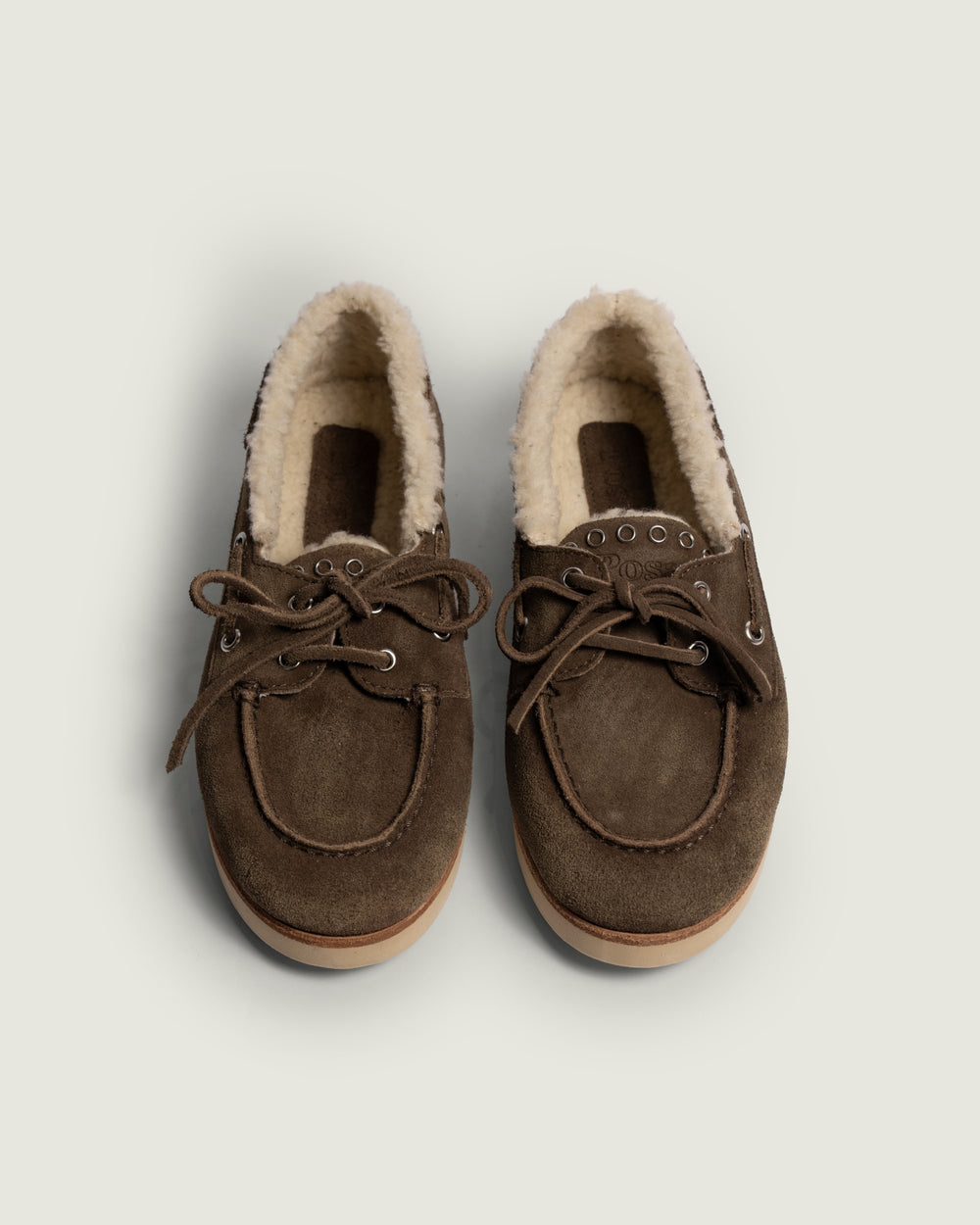 Deck Loafer Shearling | Dark brown
