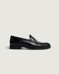Penny Loafer Wrinkle - Leather | Black