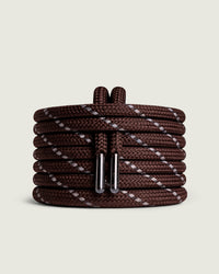 Coloured Posa Laces | Dark Brown Grey / Khaki