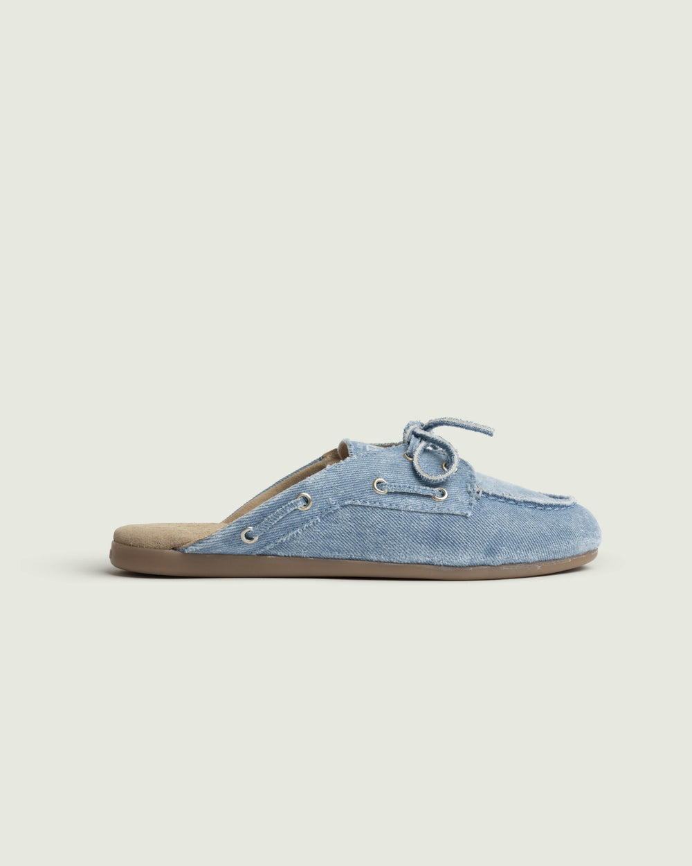 Boat Loafer Mule - Denim | Light blue