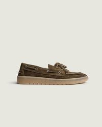 Boat Loafer Brushed - Suede | Dark brown